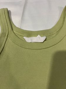 H&amp;M Lime Green Casual Top