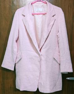 Pink Textured Blazer