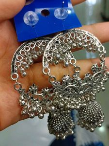 Oxidised Jhumka