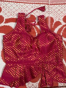 New Readymade rani Pink Padded Blouse