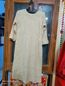 Striped Embroidered Kurta