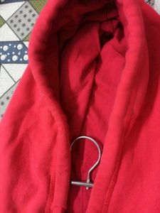 Red PLUSSIZE Zip-Up Hoodie