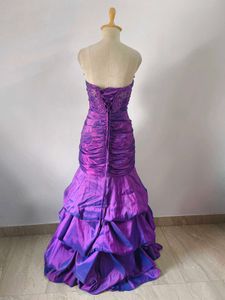 Purple Mermaid Gown