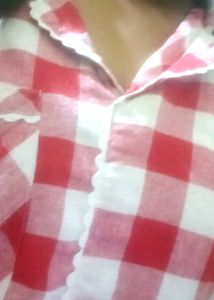 Red Checkered Pajama Set