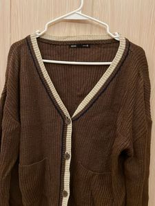 Brown Knit Cardigan