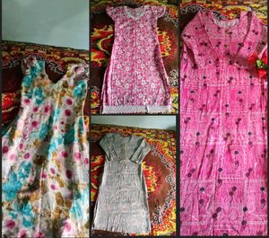 Combo Of 4 Kurtis