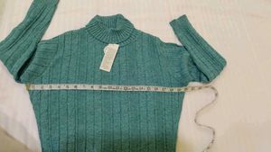 Turquoise Knit Sweater Dress 36-42