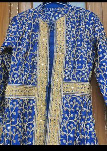 Stylish Heavy Work Shrug And Kurta