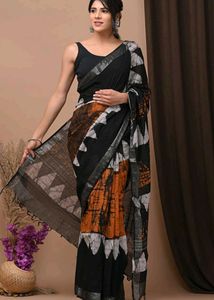 Elegant Batik Print Saree