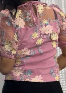 Floral Embroidered Top