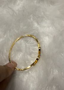 Gold-plated Toned Swirl Crystal Bracelet