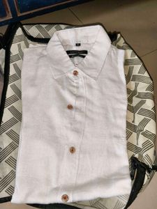 Interio White Button-Down Shirt - XL