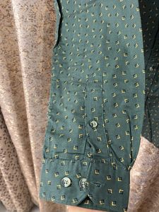 Green Printed Shirt