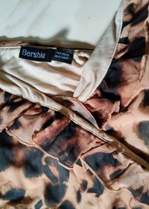 Bershka Animal Print Mini Dress