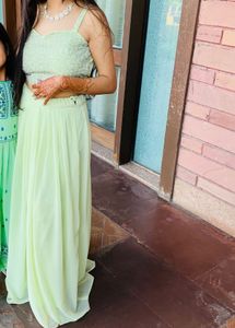 Light Green Lehnge Choli
