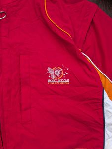 Red &amp; Orange Windbreaker Jacket