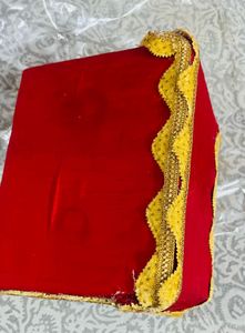 Red &amp; Gold Decorative Kreshna Ji Ka Bed
