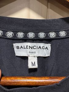 Balenciaga BB Mode Black Cotton Tshirt