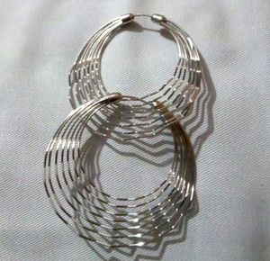 SILVER ROUND SHAPE EARRINGS