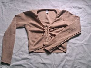 Cute Button-Front Top