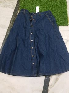 Long Highwaisted Flared Skirt