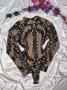 Mesh Long Sleeve bodysuit