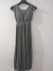 Elegant Grey Maxi Dress