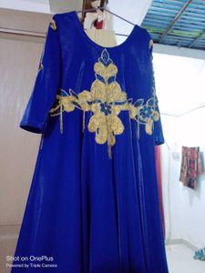 Elegant Blue Ethnic Gown