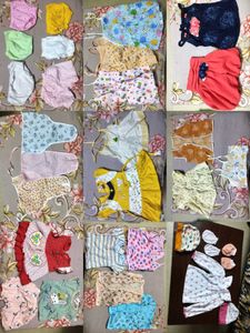 Combo Of Many Dresses , Socks, Mittens, Langots,