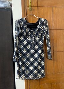 Plaid Mini Dress Y2k Preppy