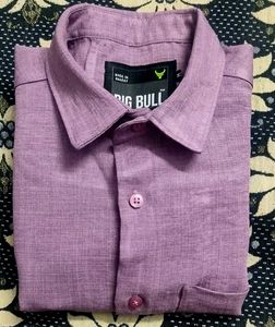 Big Bull Exports Air Soft Pure Cotton Linen Shirt