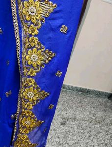 Royal Blue Embroidered Kurta Set
