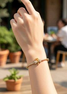 Lucky Clover AD Bangle Bracelet
