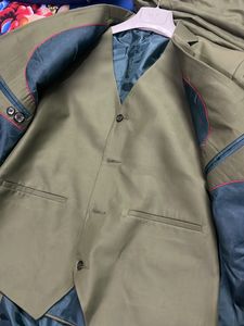 Green colour 3 piece suit
