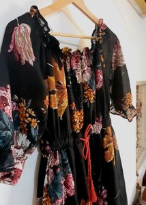 Colourful Black Dress