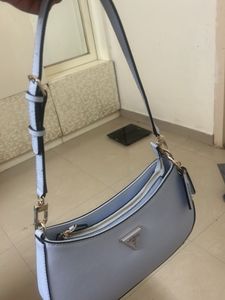 GUESS Women Solid Half Moon Fringed Shoulder bag