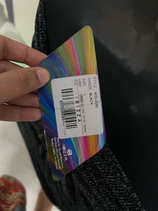Pintrest Branded Sparkly Black Mini Dress