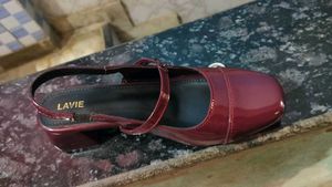 Burgundy Slingback Heels