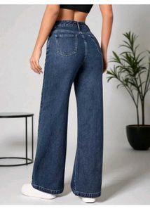 Wide Leg Denim Jeans