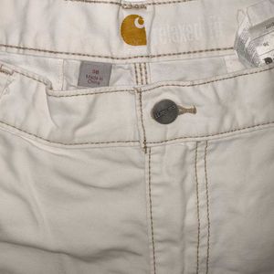 Carhartt Vintage White Cargo Shorts (36&#34;)