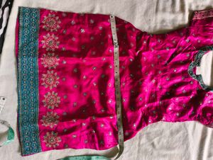 Pink Embellished Indian Dress