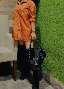 Brown Shirt Dress🤎🍄‍🟫