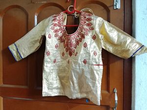 Elegant Red and Gold Lehenga Choli