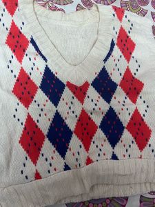 Crop Sweater Vest