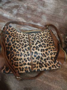 spacious Animal Print Backpack