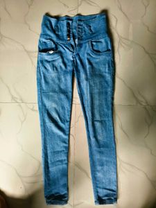 Denim Skinny Jeans (High Waist)