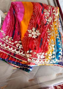 Bandhani Heavy Gota Patti Sarre