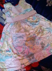 Combo Pack of 2 Dresses for Girls (Pink &amp; Blue, Ag