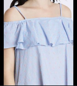 Honey Blue Gingham Top