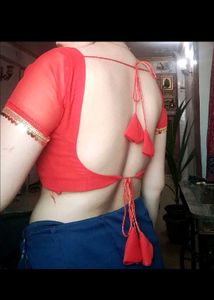 Padded Georgette Drawstring Blouse